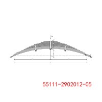 55111-2902012-05 KAMAZ 前鋼板彈簧