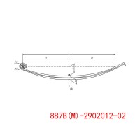 887B(M)-2902012-02 拖車前鋼板彈簧