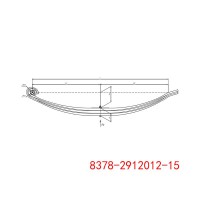 8378-2912012-15 拖車(chē)后板簧懸架