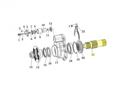 L9030255K0,Front Output Shaft,济南向前汽车配件有限公司