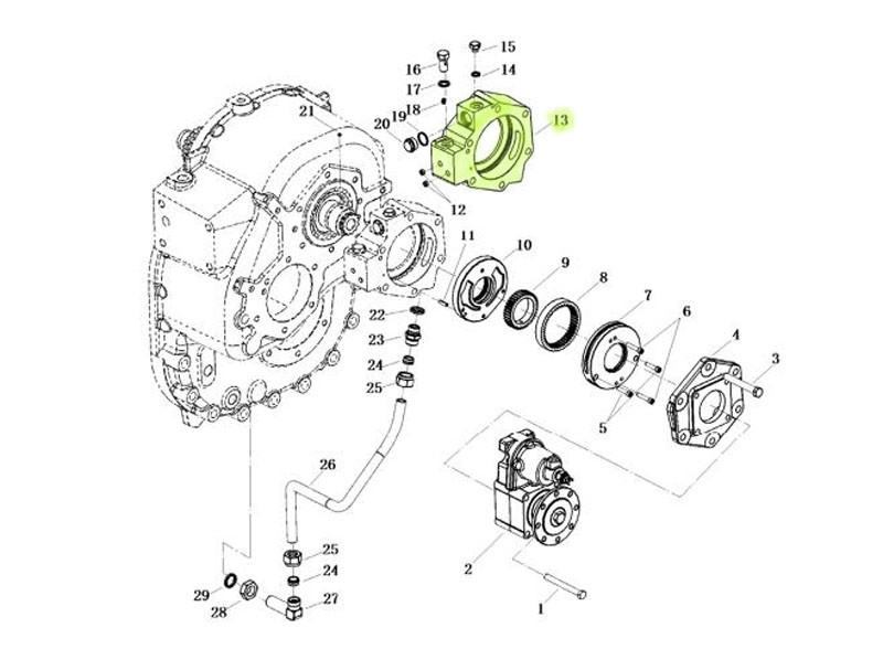 L903014900,Input shaft rear bearing cover,济南向前汽车配件有限公司