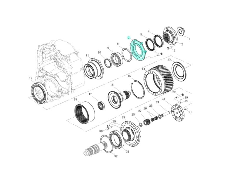 L9030147X0,Rear output housing,济南向前汽车配件有限公司