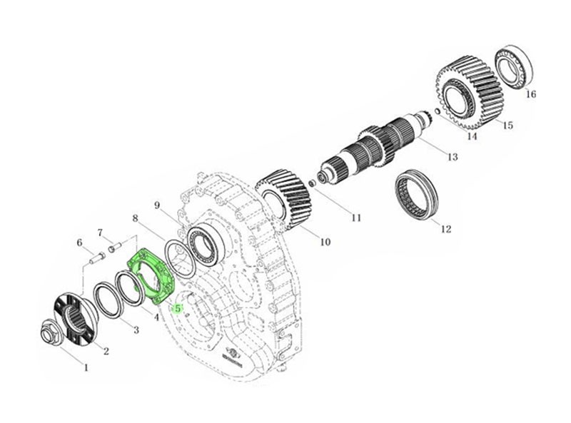 L903010900,Input shaft front bearing cover,济南向前汽车配件有限公司