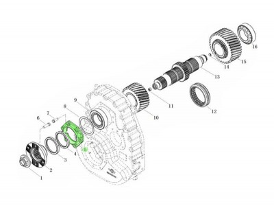 L903010900,Input shaft front bearing cover,济南向前汽车配件有限公司