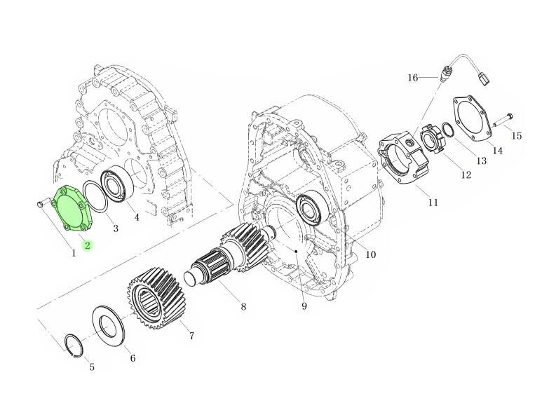 L9030111B0,Intermediate shaft front cover,济南向前汽车配件有限公司