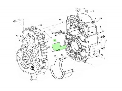 B903013000,Upper cooling plate assembly,济南向前汽车配件有限公司