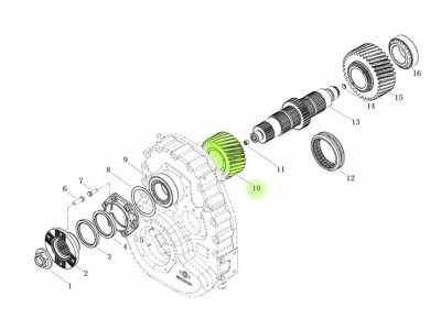 L903020700,Low speed gear,济南向前汽车配件有限公司