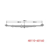 丰田钢板弹簧悬架 48110-60160