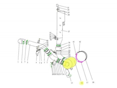 DZ97259190450L,Air filter cartridge assembly,济南向前汽车配件有限公司