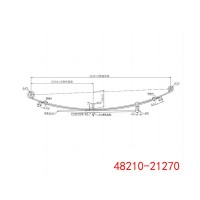 丰田钢板弹簧总成 48210-21270