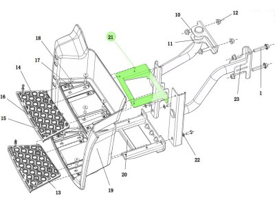 DZ15221247950,Secondary pedal bracket assy left,济南向前汽车配件有限公司