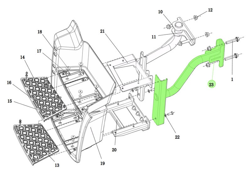 DZ15221247982,Left rear bracket welded total,济南向前汽车配件有限公司