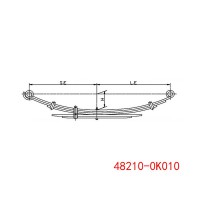 48210-0K010 482100K010 丰田后钢板弹簧总成