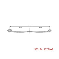 353174 1377668 SCANIA 斯堪尼亚 钢板弹簧