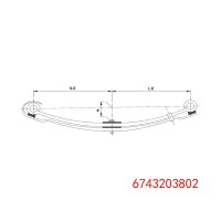 6743203802 梅賽德斯奔馳鋼板彈簧