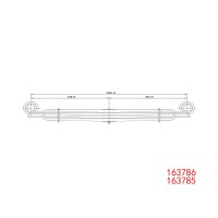 163786 163785 依維柯 輕型車(chē)后鋼板彈簧
