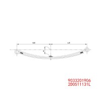 9033201906 2D0511131L 奔驰 板簧