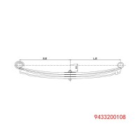 9433200108 奔馳 鋼板彈簧總成