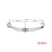 257847 沃爾沃 后鋼板彈簧總成