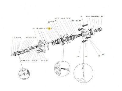 WG2210100170 范围挡同步环,Range stop synchronization ring,济南向前汽车配件有限公司