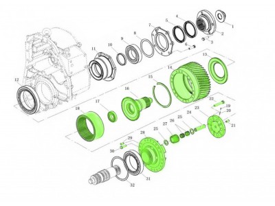 L9030283AO/285AO  差速器总成,Differential assembly,济南向前汽车配件有限公司