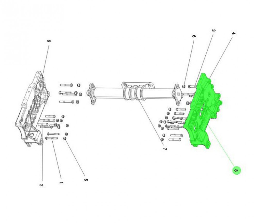 DZ96259800032  右前伸梁,Right forward beam,济南向前汽车配件有限公司