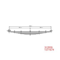 312935  1377674 斯堪尼亞重型卡車前鋼板彈簧