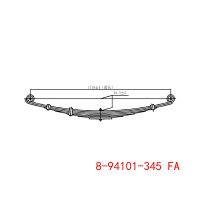 8-94101-345 FA ISUZU 钢板弹簧