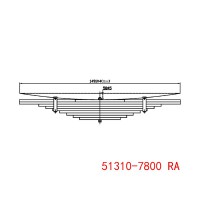 51310-7800 RA ISUZU 钢板弹簧