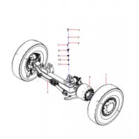 ODT004993693 Front Axle Installation Assembly