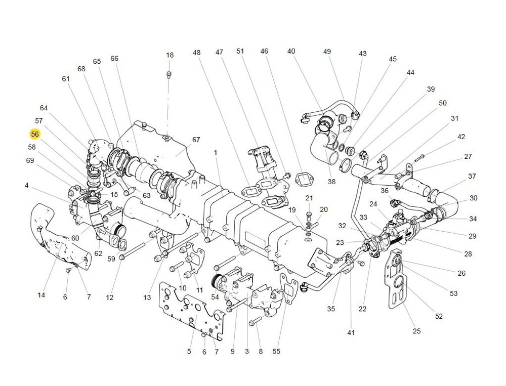 202V08153-0021 EGR波纹管,EGR corrugated pipe,济南向前汽车配件有限公司