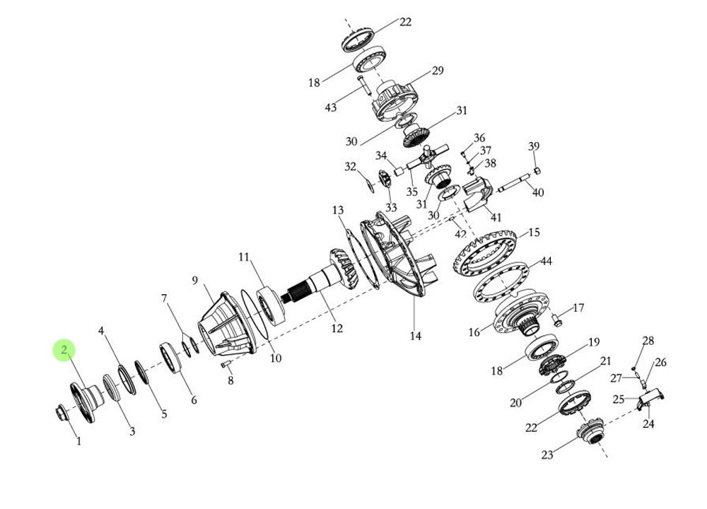 DZ9112320631,Flange assembly Φ180 face teeth,济南向前汽车配件有限公司