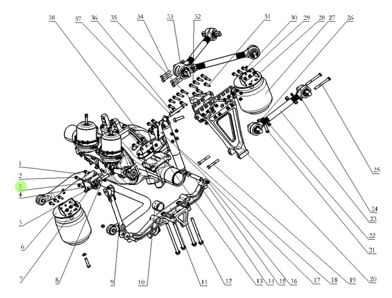 DZ95259680600  稳定杆支架总成,Stabilizer rod support assembly,济南向前汽车配件有限公司