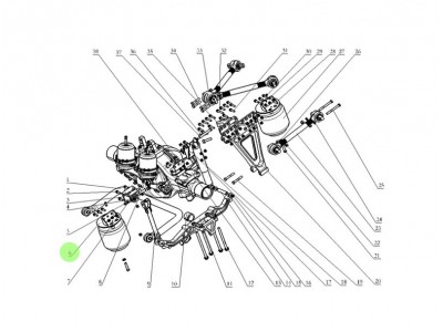 DZ97259520611  气囊支架总成,Airbag support assy,济南向前汽车配件有限公司