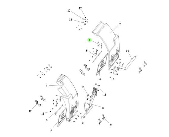 81.61243.0091    翼子板搭接板,Fender lap plate,济南向前汽车配件有限公司