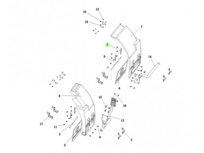 81.61243.0091    翼子板搭接板,Fender lap plate,济南向前汽车配件有限公司