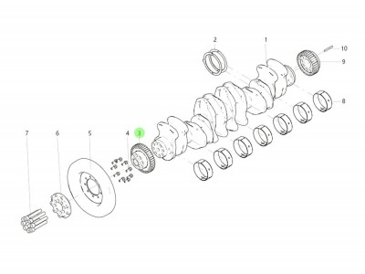 200-02115-0278   曲轴前齿轮,Crankshaft front gear,济南向前汽车配件有限公司