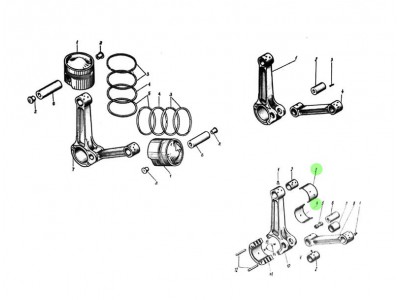 301-82/83-5  连杆瓦组,Connecting rod shoe group,济南向前汽车配件有限公司