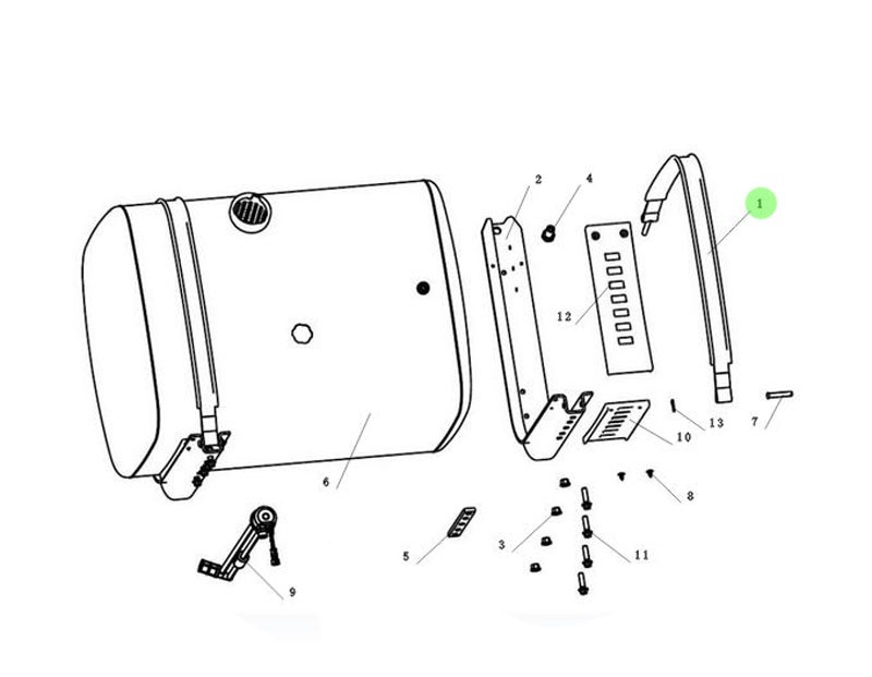 DZ91259550702  紧固带及垫带总成,Fastening belt and gasket assembly,济南向前汽车配件有限公司