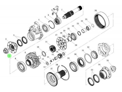 L903033300 输出轴凸缘螺母,Output shaft flange nut,济南向前汽车配件有限公司