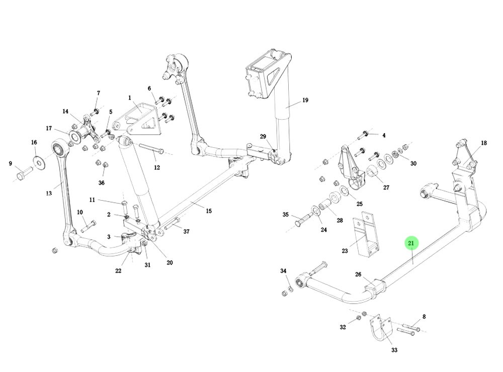 DZ9100681015 横向稳定杆总成,Lateral stabilizer bar assembly,济南向前汽车配件有限公司