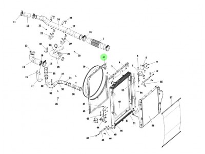 DZ96259536066  塑料护风罩总成,Plastic air shield assembly,济南向前汽车配件有限公司