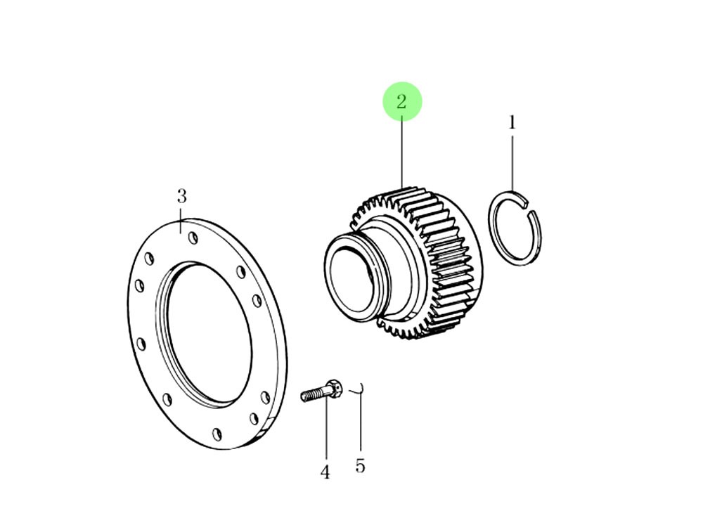 12JSD200T-1707030B 副箱驱动齿,Auxiliary box drive teeth,济南向前汽车配件有限公司