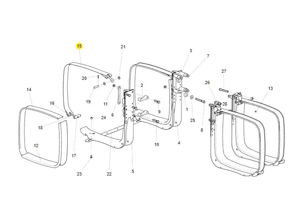 WG9925550069 燃油箱拉带总成,Fuel tank drawstring assembly,济南向前汽车配件有限公司