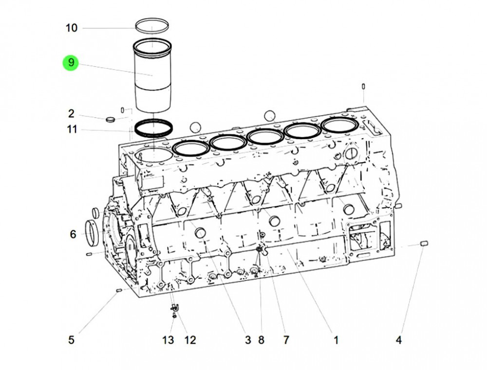 202V01201-0479  气缸套,Carbon ring cylinder liner,济南向前汽车配件有限公司