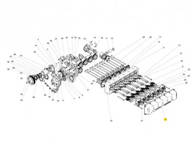 080V03400-6014  气缸盖罩总成,Cylinder head cover assembly,济南向前汽车配件有限公司