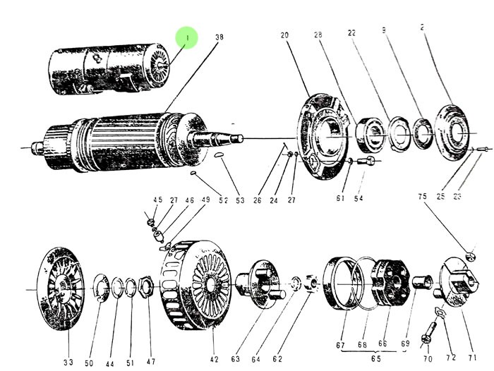 4.09.125 单线路电机,Single-circuit motor,济南向前汽车配件有限公司