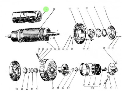 4.09.125 单线路电机,Single-circuit motor,济南向前汽车配件有限公司