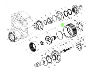 3086000770 从动轮,Engaged wheel,济南向前汽车配件有限公司