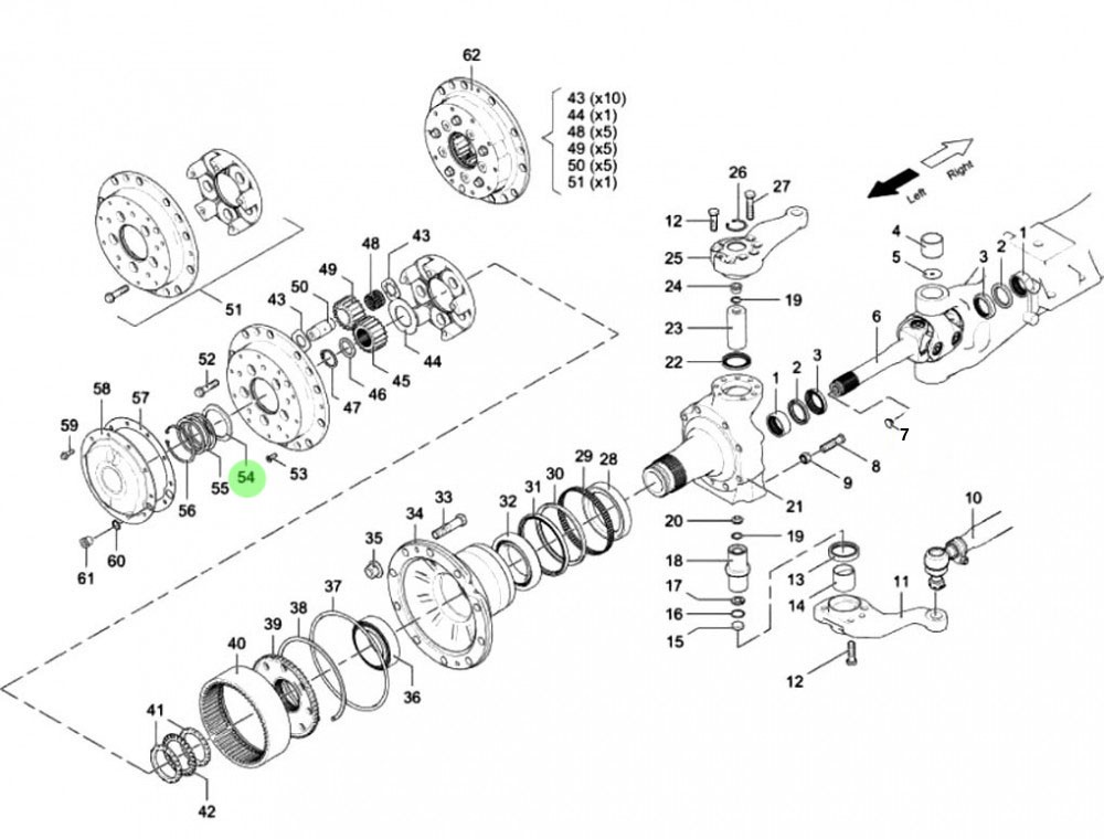 81.90711.0890 太阳轮垫片,Sun wheel gasket,济南向前汽车配件有限公司